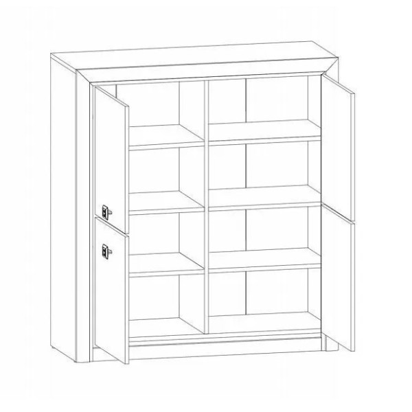 Комод Коен МДФ KOM4D Венге магія/штрокс темний Гербор (Gerbor) Україна